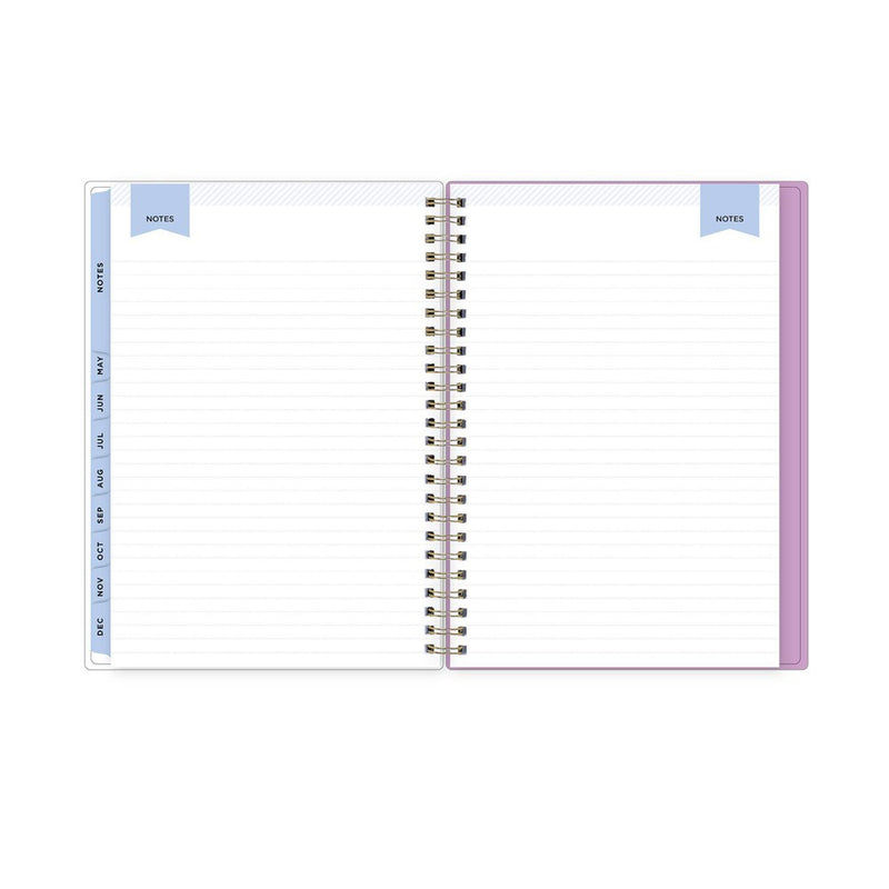 Day Designer 2024 Planner with Notes Pages 5.875"x8.625" Weekly/Monthly Wild Blooms White