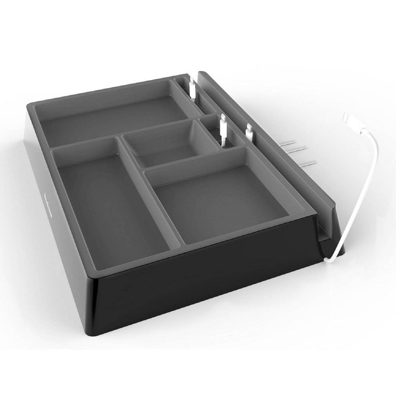 Brookstone Men's Tech Dresser valet - Black