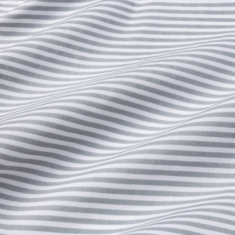 Fitted Crib Sheet Stripe - Cloud Island - White/Gray
