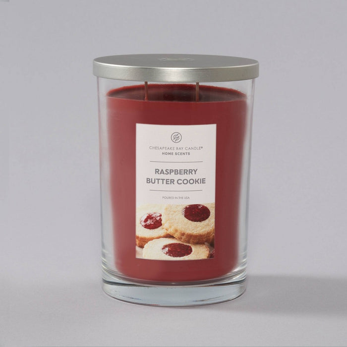 19oz Jar Candle Raspberry Butter Cookie Home Scents - Chesapeake Bay Candle