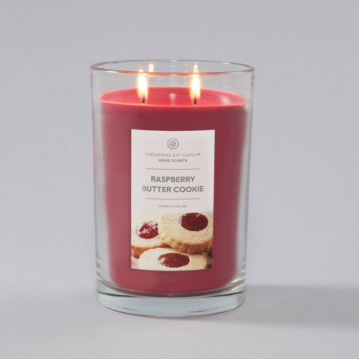 19oz Jar Candle Raspberry Butter Cookie Home Scents - Chesapeake Bay Candle