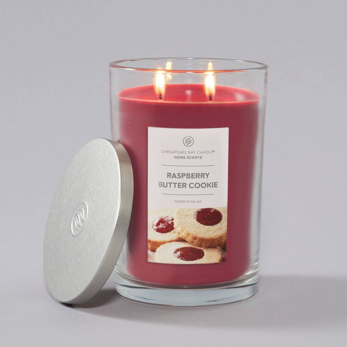 19oz Jar Candle Raspberry Butter Cookie Home Scents - Chesapeake Bay Candle