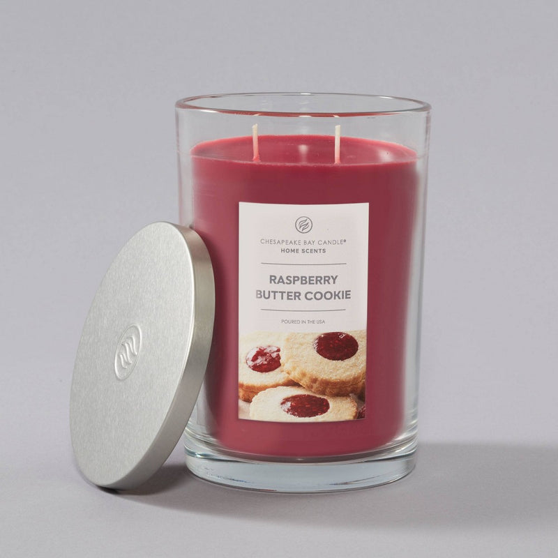 19oz Jar Candle Raspberry Butter Cookie Home Scents - Chesapeake Bay Candle