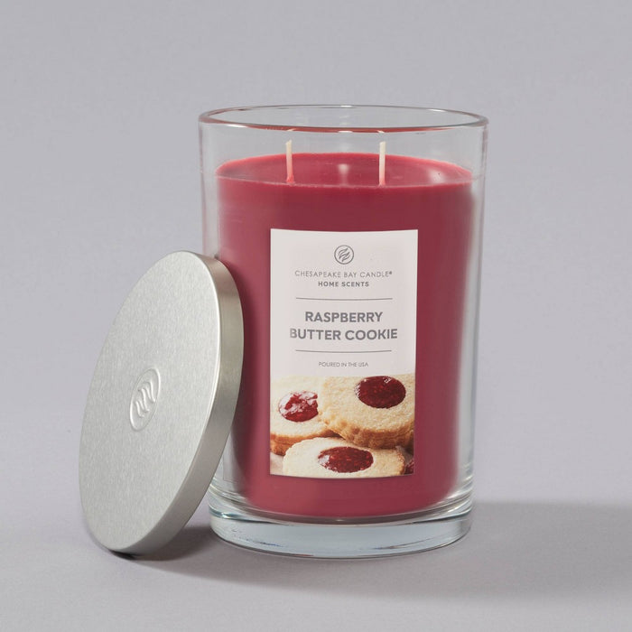 19oz Jar Candle Raspberry Butter Cookie Home Scents - Chesapeake Bay Candle