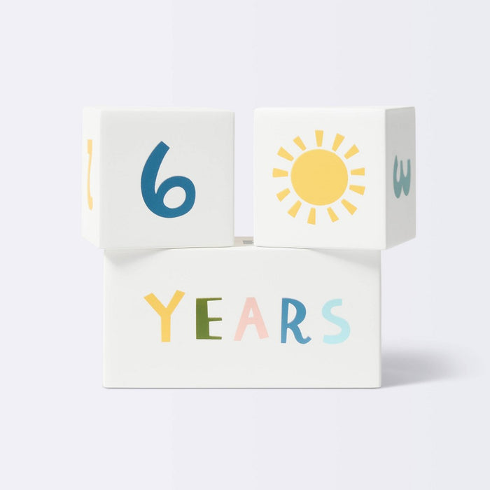Milestone Blocks - White - Cloud Island