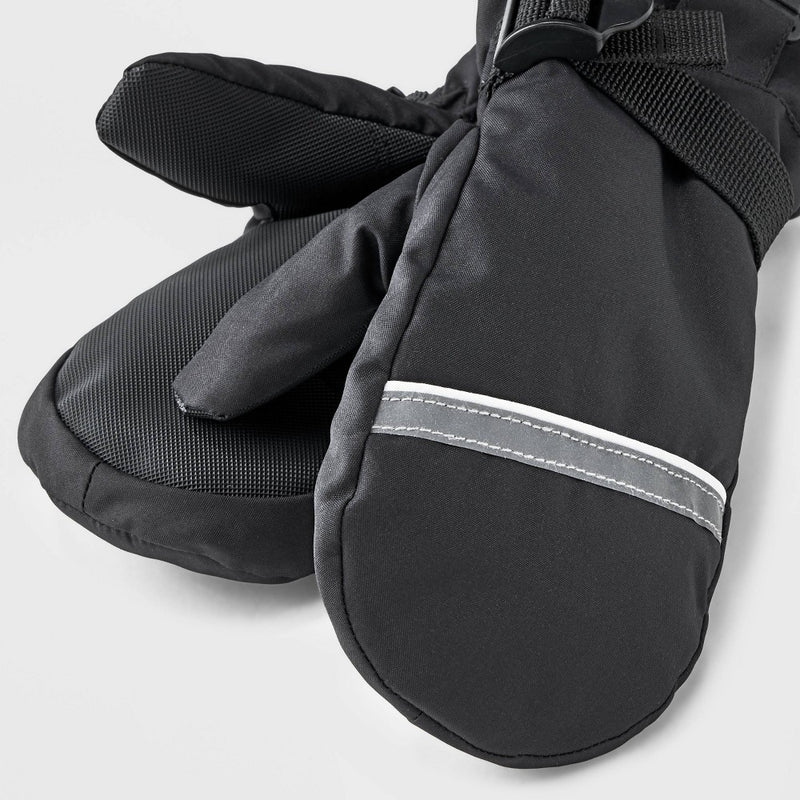 Boys' Ski Mittens - All in Motion Black 8-14