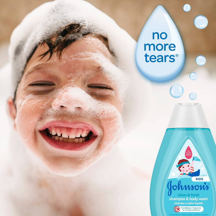 Johnson's Kids Clean & Fresh Shampoo & Body Wash for Sensitive Skin - 13.6 fl oz
