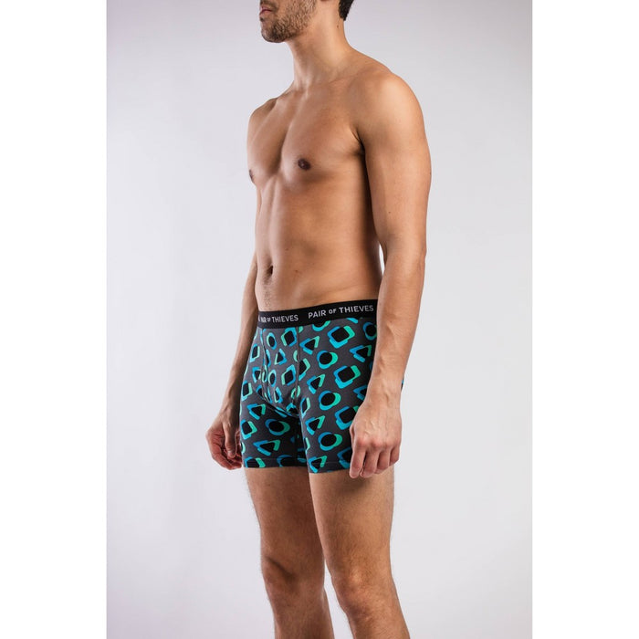 Pair of Thieves Men's Super Soft Boxer Briefs 2pk - Green/Black M