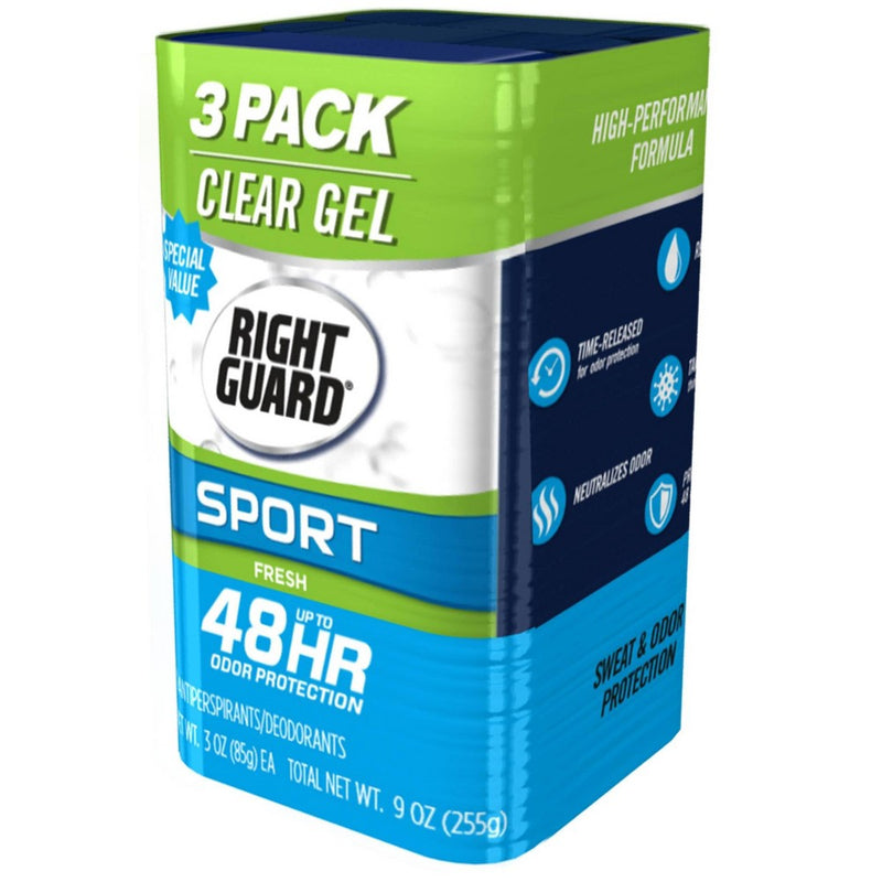 Right Guard Sport Fresh Antiperspirant & Deodorant Gel - 3oz/3pk