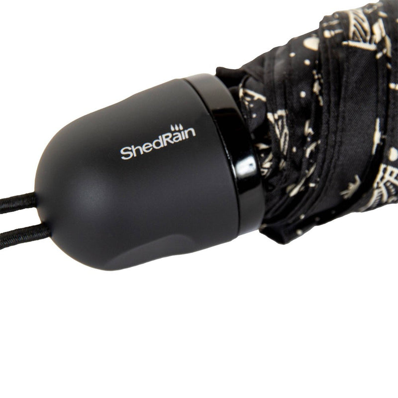 ShedRain Mini Manual Compact Umbrella - Black Zodiac