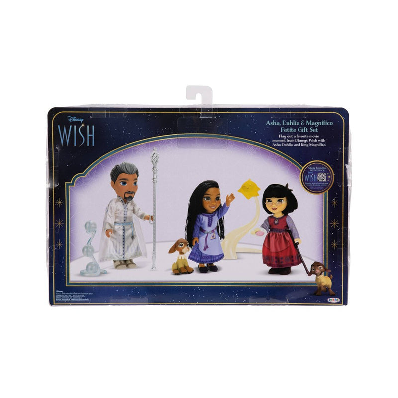 Disney's Wish 6'' Asha, Dahlia & Magnifico Petite Doll Gift Set