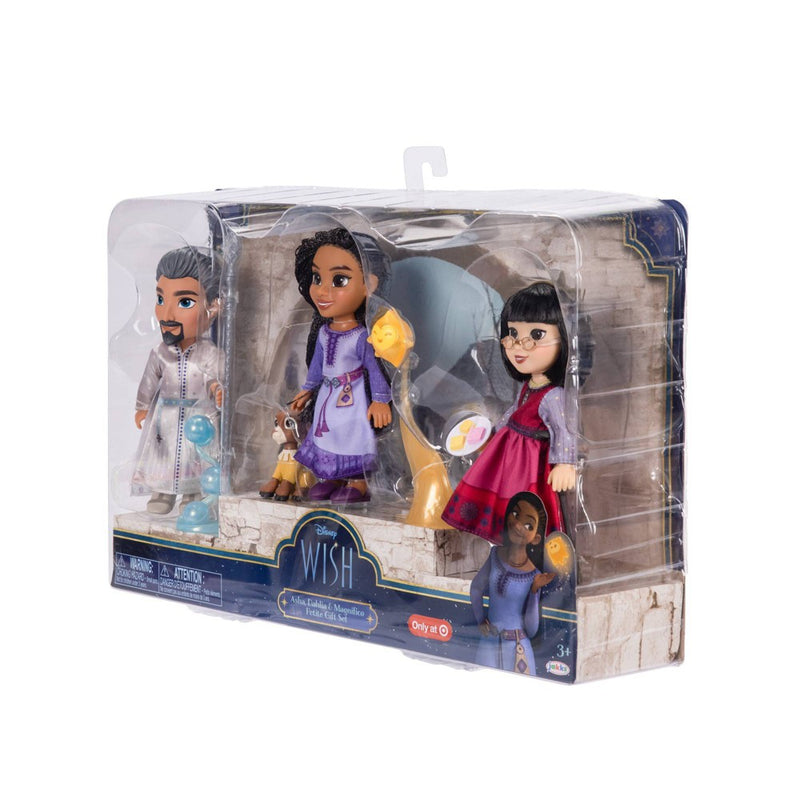 Disney's Wish 6'' Asha, Dahlia & Magnifico Petite Doll Gift Set
