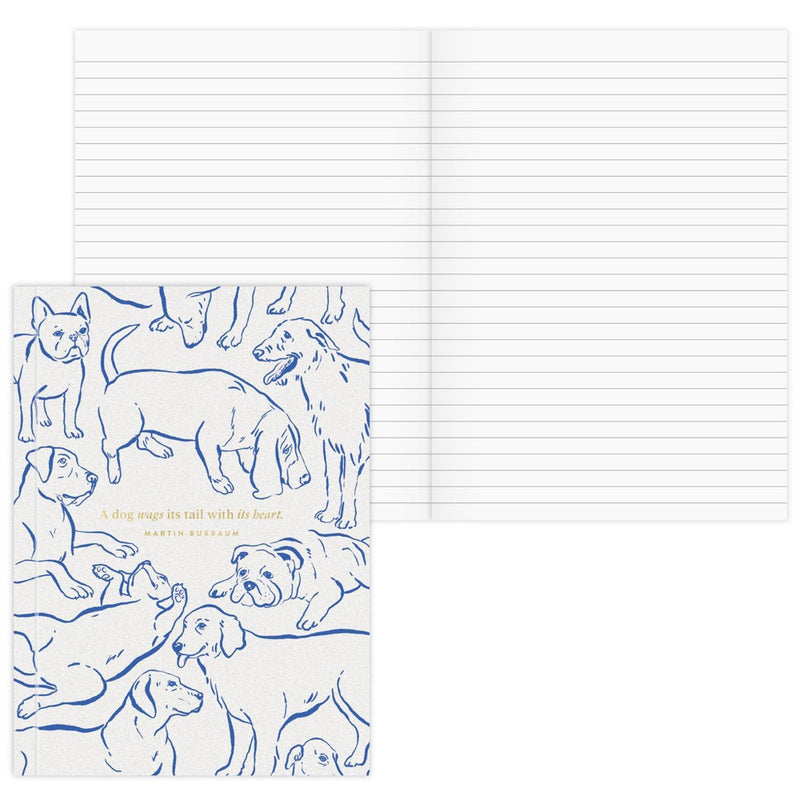 College Ruled Journal Softcover Dogs - Green Inspired