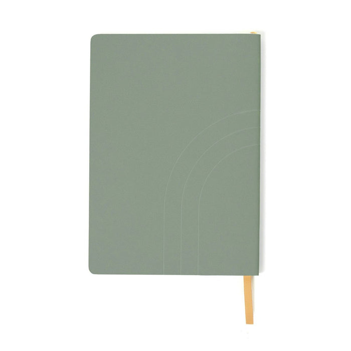 Altitude 80 Sheet College Ruled Journal 5.85"x8.25" Dark Sage Vegan Leather