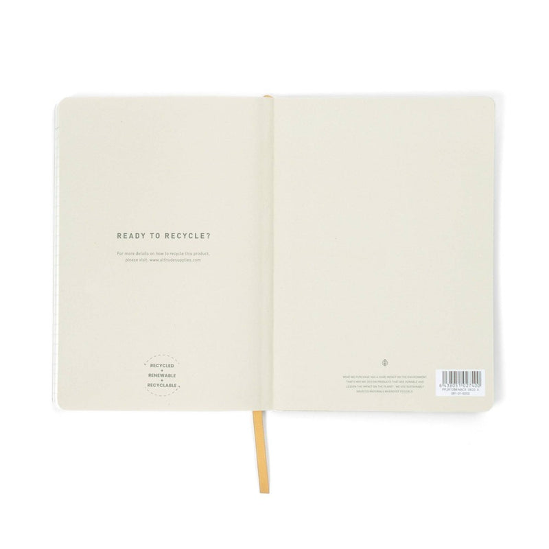Altitude 80 Sheet College Ruled Journal 5.85"x8.25" Dark Sage Vegan Leather