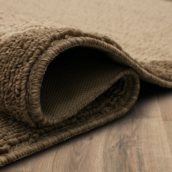 2'6"x3'10" Madison Border Washable Accent Rug Tan - Threshold