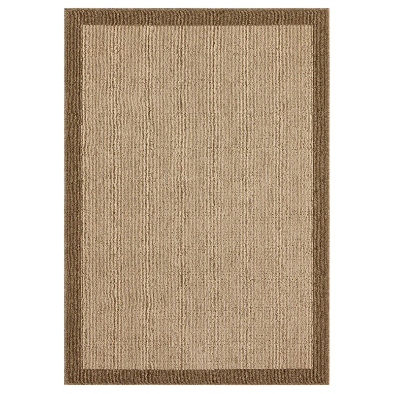 2'6"x3'10" Madison Border Washable Accent Rug Tan - Threshold (LOCAL PICKUP ONLY)