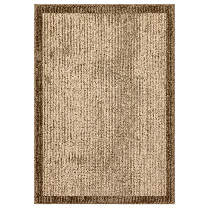 2'6"x3'10" Madison Border Washable Accent Rug Tan - Threshold