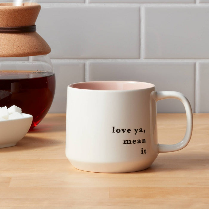 16oz Stoneware Love Ya Mean It Color Splash Mug - Threshold