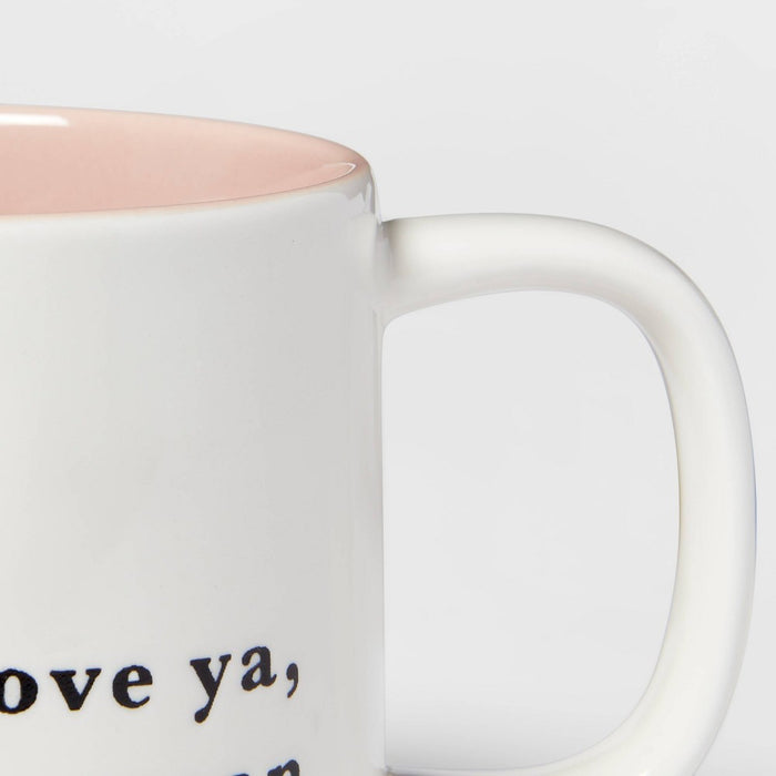 16oz Stoneware Love Ya Mean It Color Splash Mug - Threshold