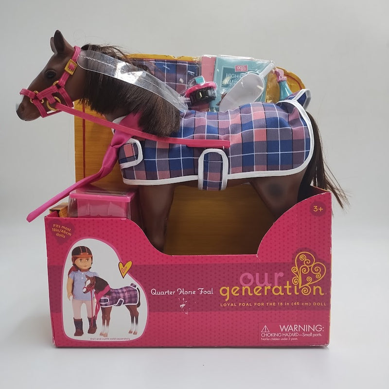 Our Generation Quarter Horse Foal Accessory Set for 18" Dolls