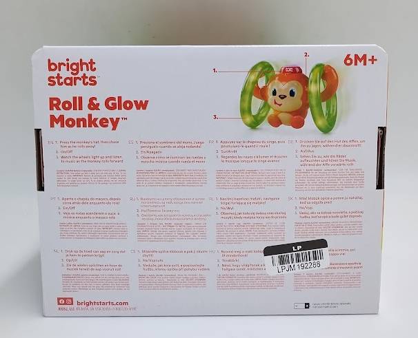 Bright Starts Roll & Glow Monkey