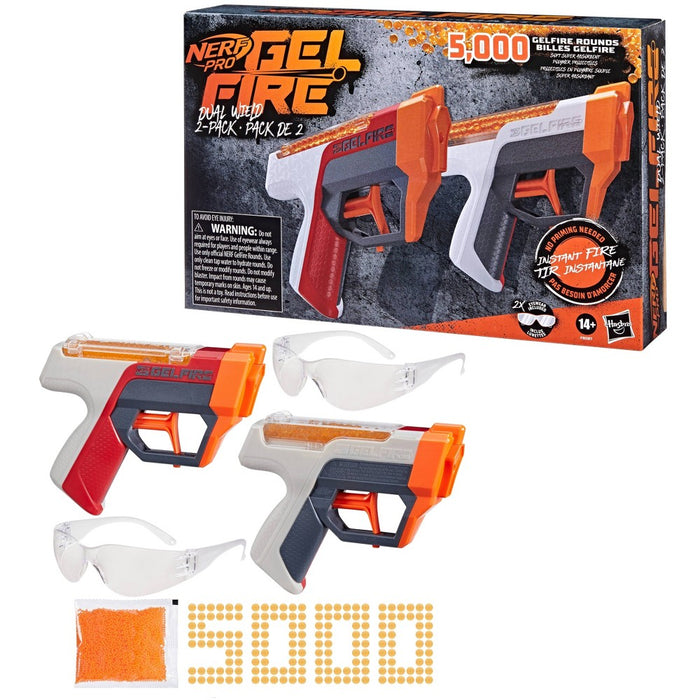 NERF Pro Gelfire Dual Wield Blasters - 2pk