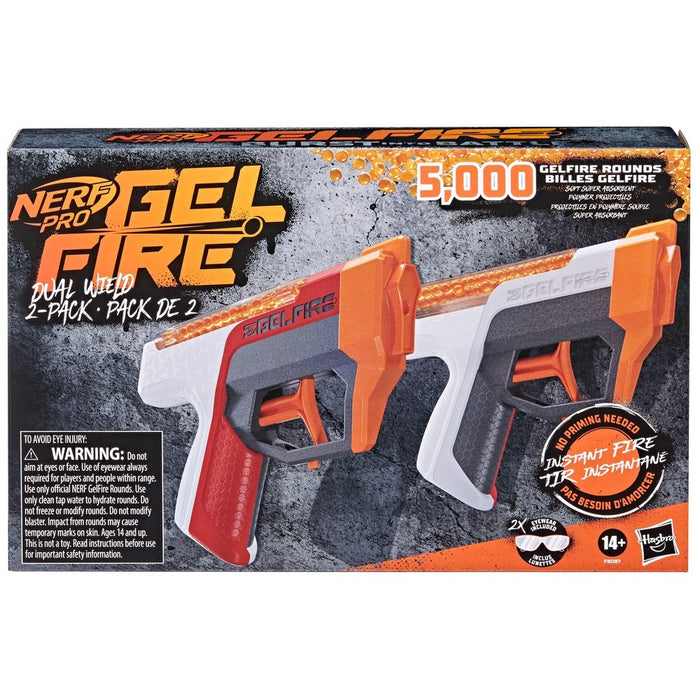 NERF Pro Gelfire Dual Wield Blasters - 2pk