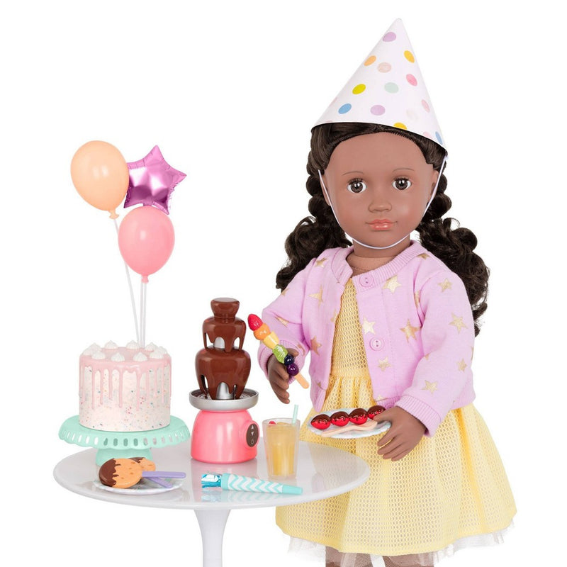 Our Generation Sweet Celebration Birthday Party Accessory Set for 18" Dolls