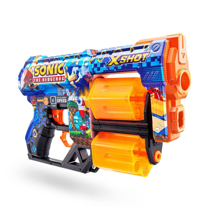 X-Shot SKINS Dread Dart Blaster - Sonic the Hedgehog by ZURU