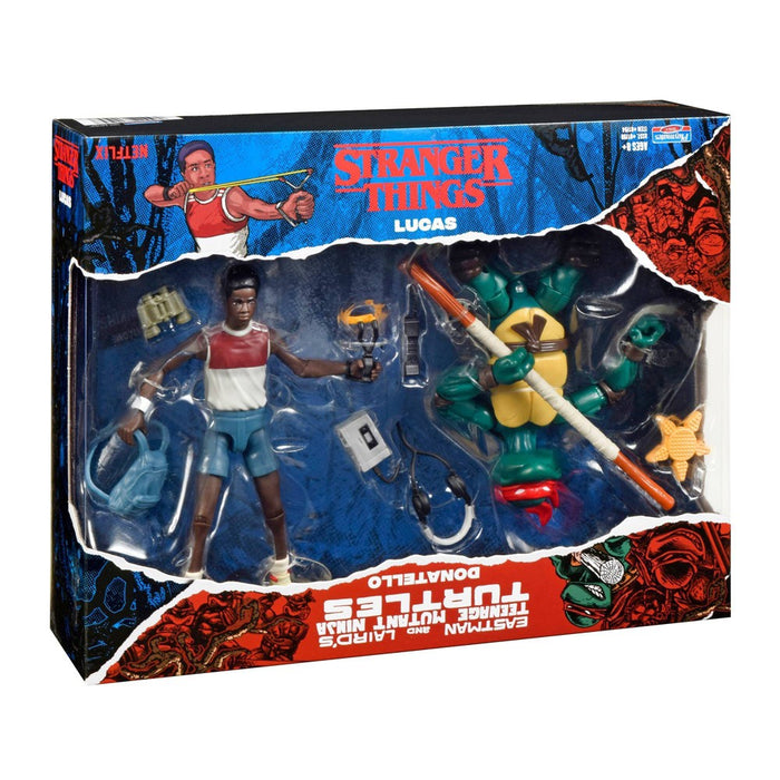 Stranger Things Teenage Mutant Ninja Turtles Crossover Action Figure 2pk - Donnie & Lucas (Target Exclusive)