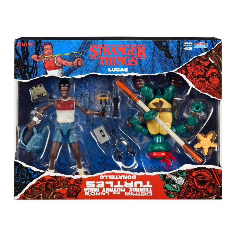 Stranger Things Teenage Mutant Ninja Turtles Crossover Action Figure 2pk - Donnie & Lucas (Target Exclusive)