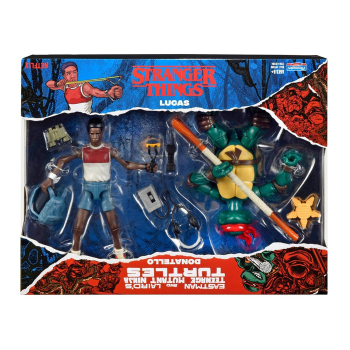 Stranger Things Teenage Mutant Ninja Turtles Crossover Action Figure 2pk - Donnie & Lucas (Target Exclusive)