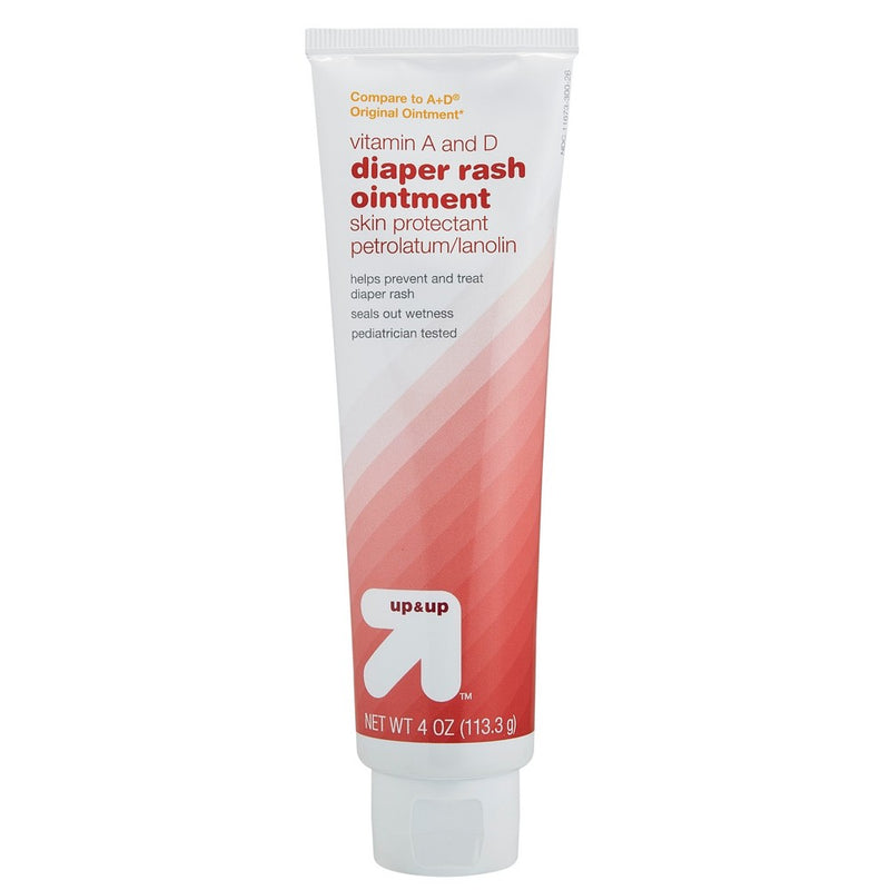Diaper Rash Ointment, Vitamin A & D - 4oz - up & up