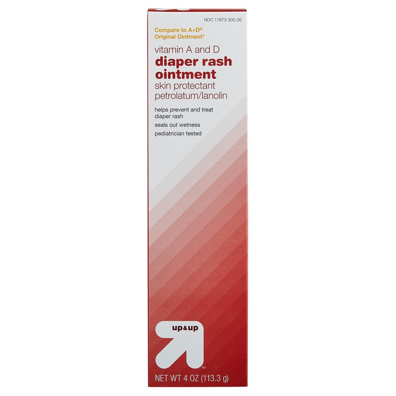 Diaper Rash Ointment, Vitamin A & D - 4oz - up & up