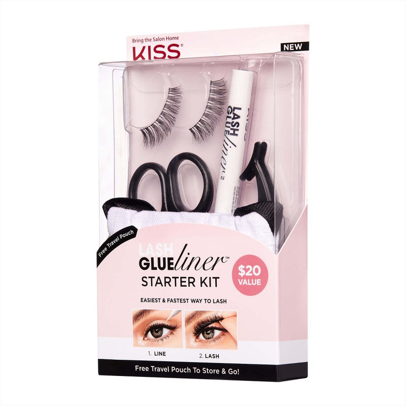KISS Products Glue Liner False Eyelashes Starter Kit - 5ct