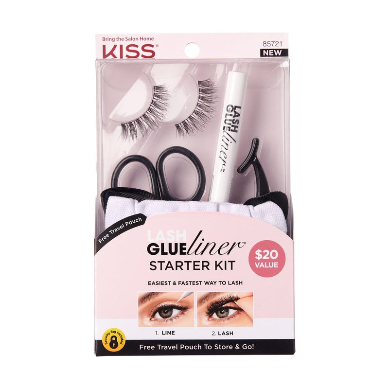 KISS Products Glue Liner False Eyelashes Starter Kit - 5ct