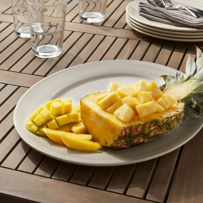 17" x 13" Melamine Lancashire Serving Platter White - Threshold