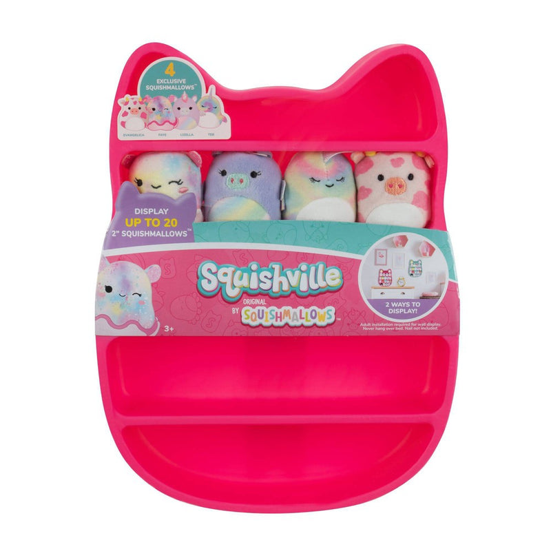 Squishville by Squishmallows Pink Play & Display