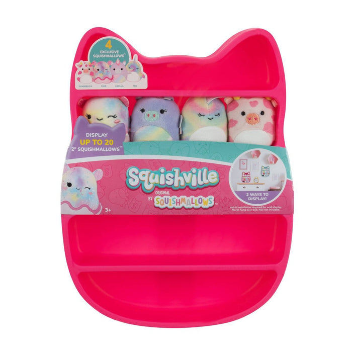 Squishville by Squishmallows Pink Play & Display