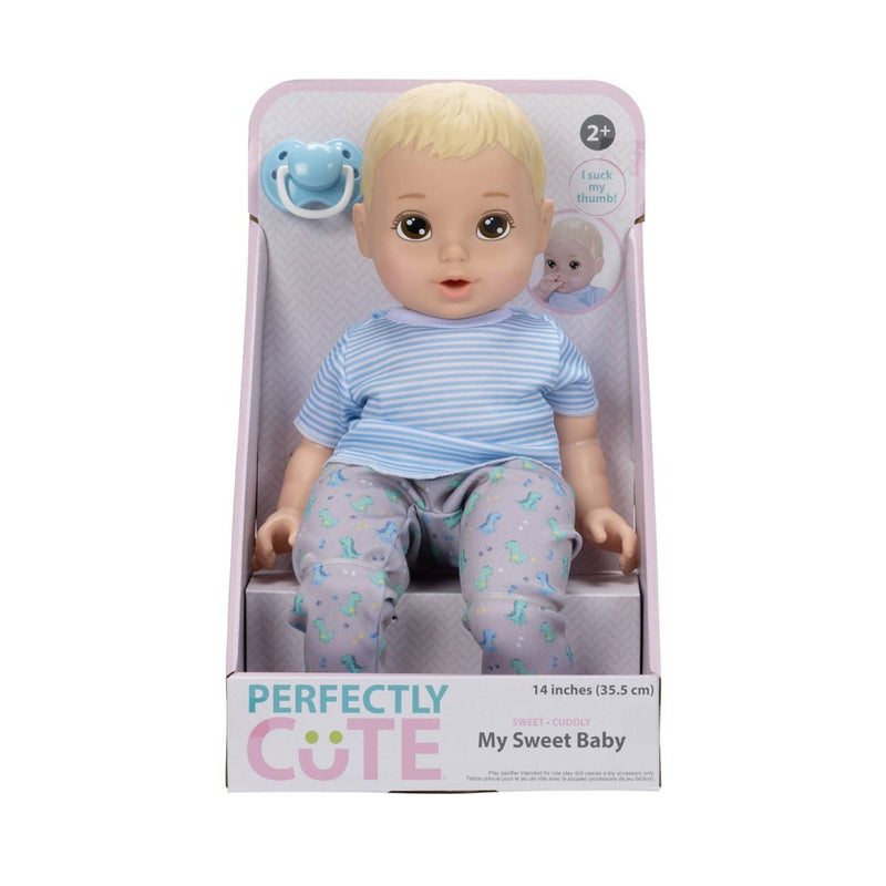 Perfectly Cute Basic 14" Boy Baby Doll - Blonde Hair, Brown Eyes