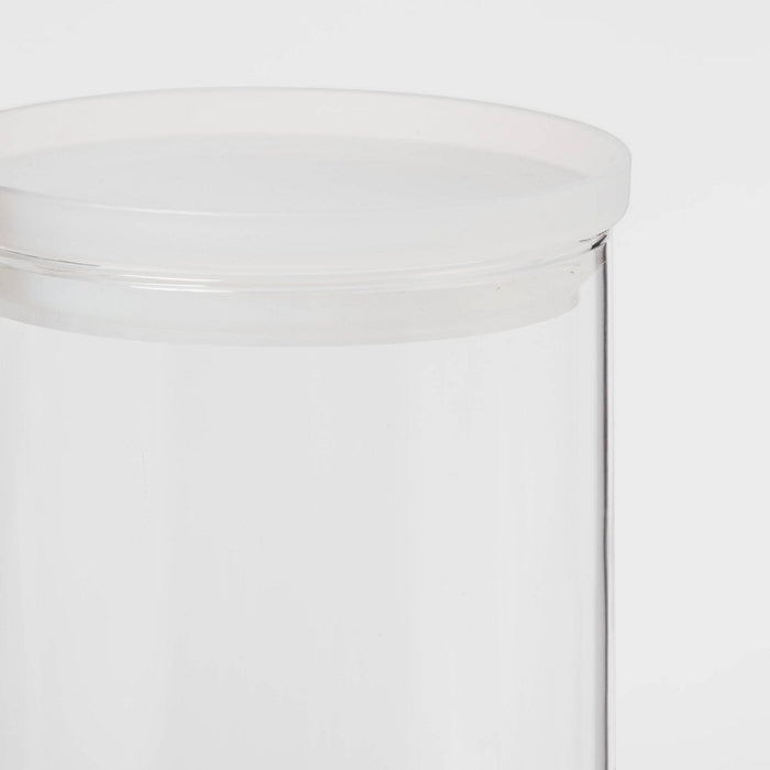 12.7oz Glass Small Stackable Jar with Plastic Lid - Made By Design