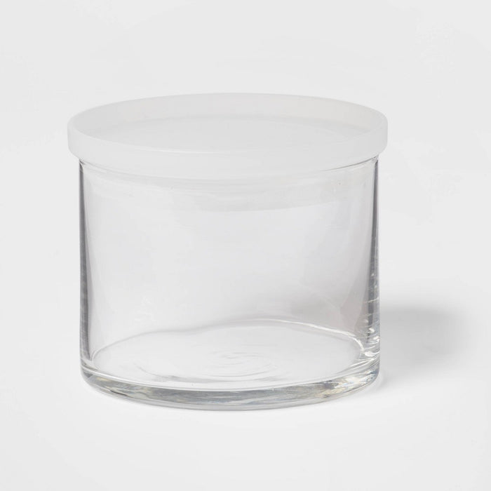 12.7oz Glass Small Stackable Jar with Plastic Lid - Made By Design