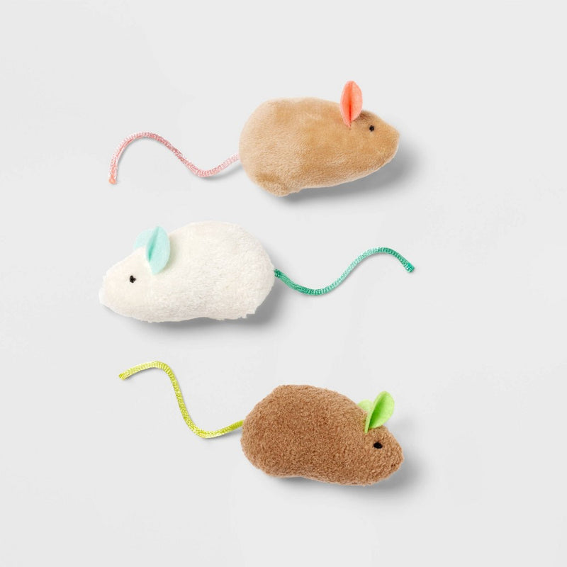 Mouse Cat Toy Set - 3pk - Boots & Barkley
