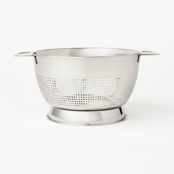 3qt Stainless Steel Colander Silver - Figmint