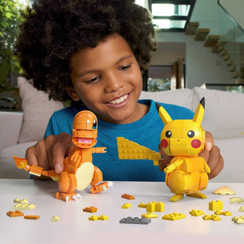 MEGA Pokemon Building Kit, Kanto Region Trio with 3 Action Figures - 529pcs