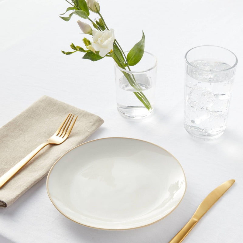 8" Stoneware Wetherfield Salad Plate White - Threshold