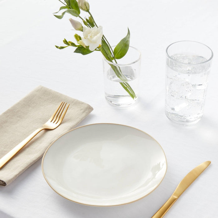8" Stoneware Wetherfield Salad Plate White - Threshold