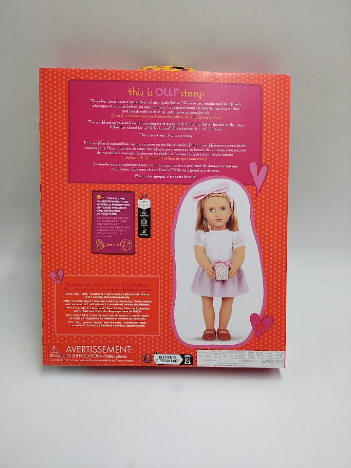 Our Generation Sweet Wishes Fashion Outfit with Cupcake for 18" Dolls