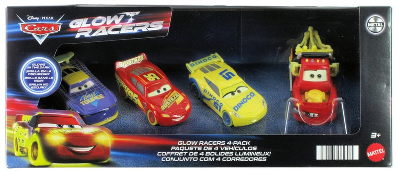 Cars Night Racing Diecast 4pk